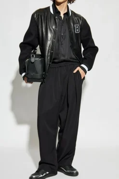 Balmain CZARNY Kurtka typu `bomberka`