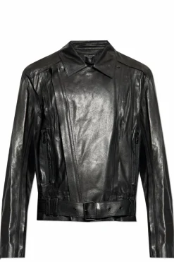 Balmain CZARNY Kurtka z jagnięcej skóry