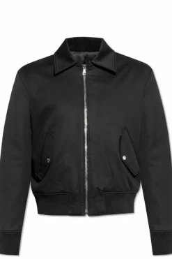 Balmain CZARNY Kurtka z kołnierzem