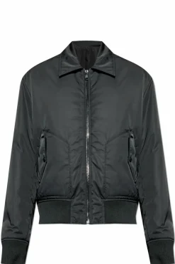 Balmain CZARNY Kurtka z kołnierzem