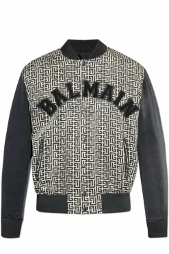 Balmain CZARNY Kurtka z logo