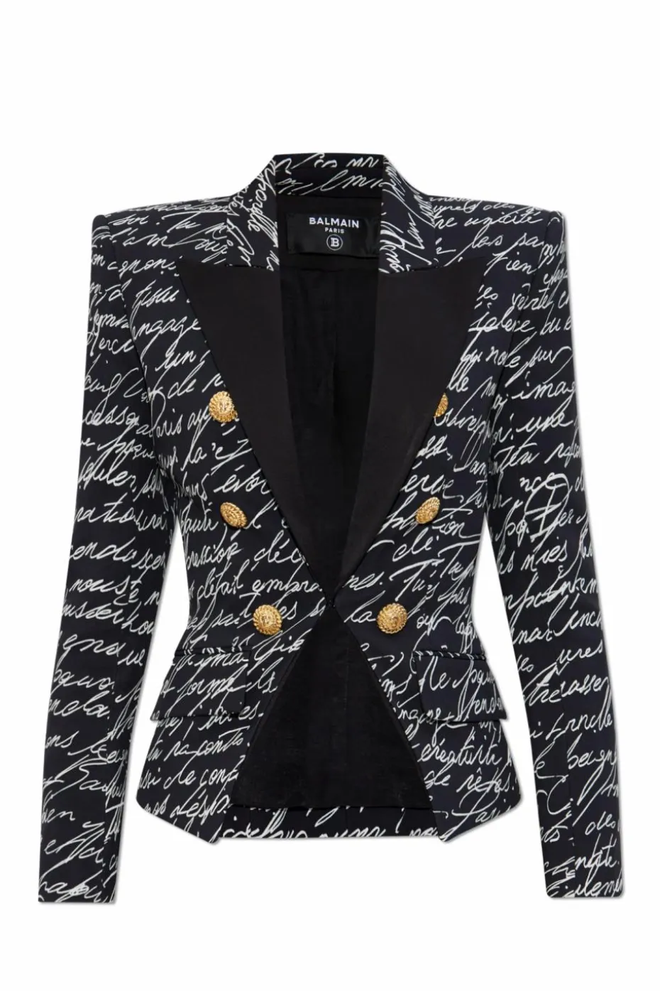 Balmain CZARNY Marynarka z monogramem