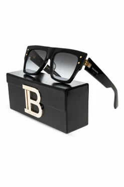 Balmain CZARNY Okulary przeciwsłoneczne z logo