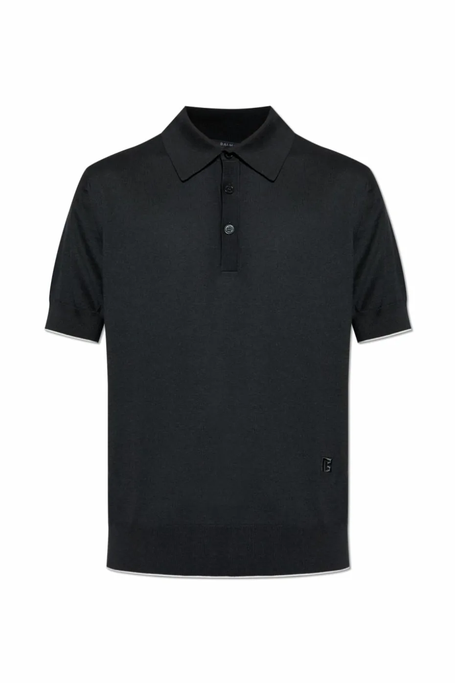 Balmain CZARNY Polo z wyszytym logo