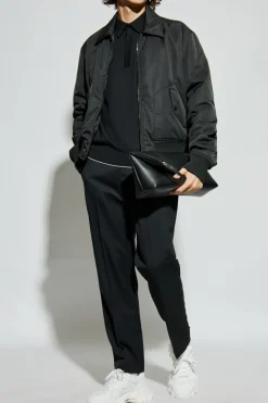 Balmain CZARNY Polo z wyszytym logo