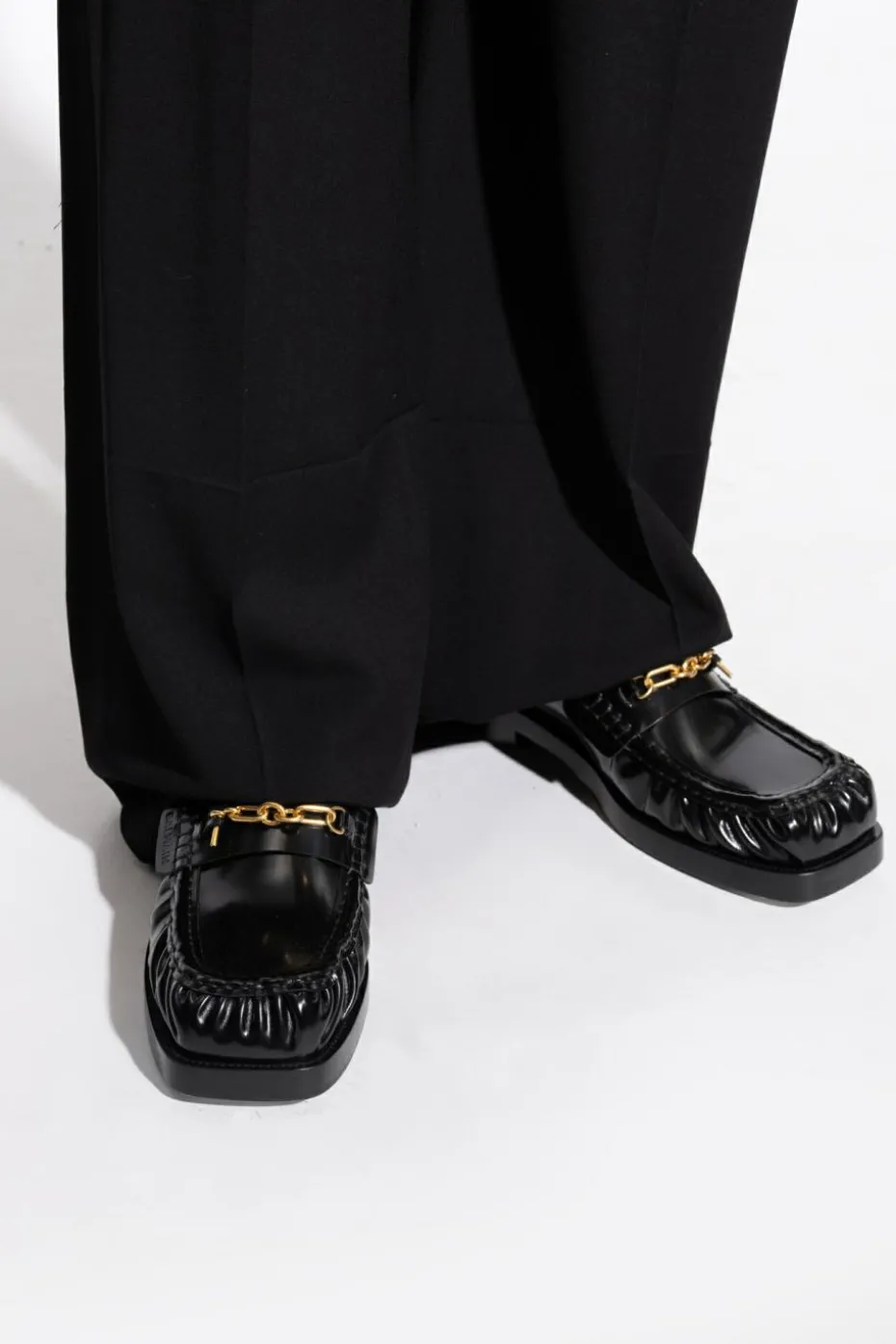 Balmain CZARNY Skórzane buty
