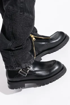 Balmain CZARNY Skórzane buty