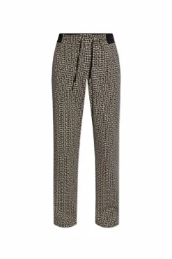 Balmain CZARNY Spodnie dresowe z monogramem
