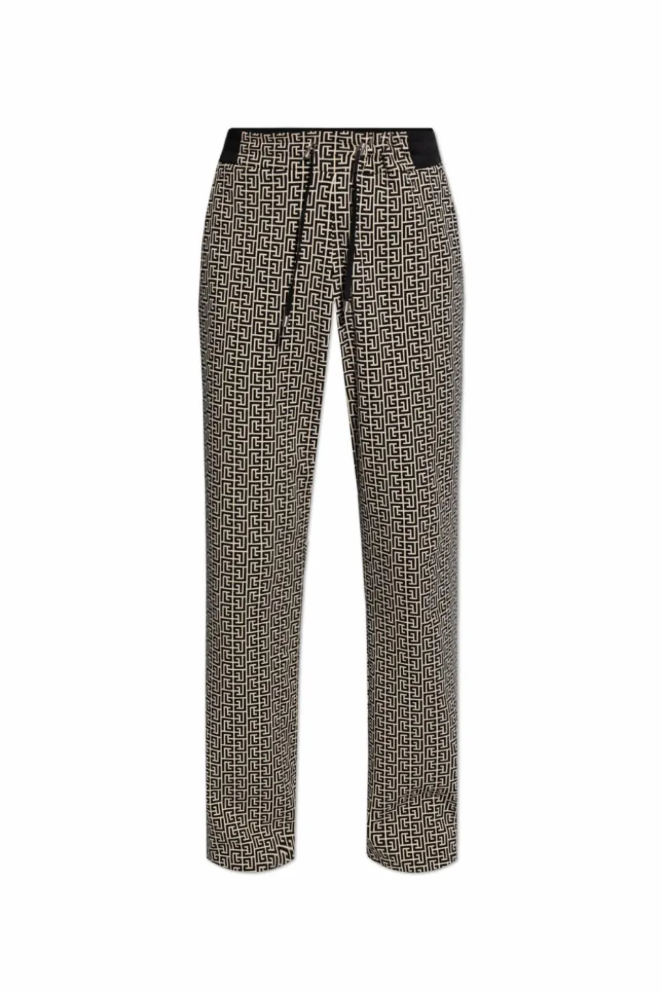 Balmain CZARNY Spodnie dresowe z monogramem