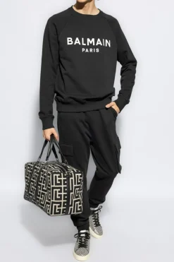 Balmain CZARNY Spodnie dresowe typu ‘cargo’