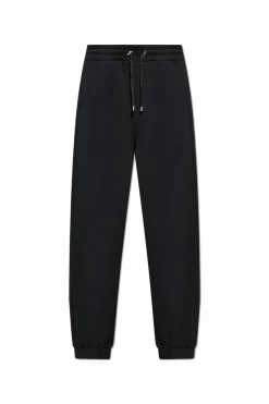 Balmain CZARNY Spodnie dresowe z nadrukowanym logo