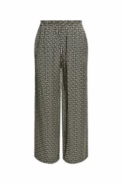 Balmain CZARNY Spodnie o luźnym kroju
