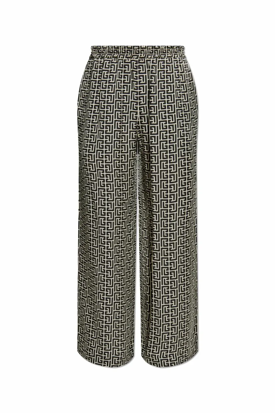 Balmain CZARNY Spodnie o luźnym kroju