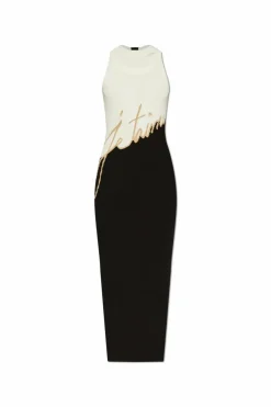 Balmain CZARNY Sukienka o dopasowanym kroju