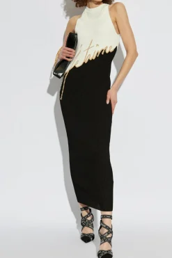Balmain CZARNY Sukienka o dopasowanym kroju