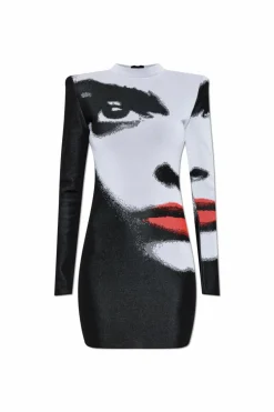 Balmain CZARNY Sukienka o dopasowanym kroju