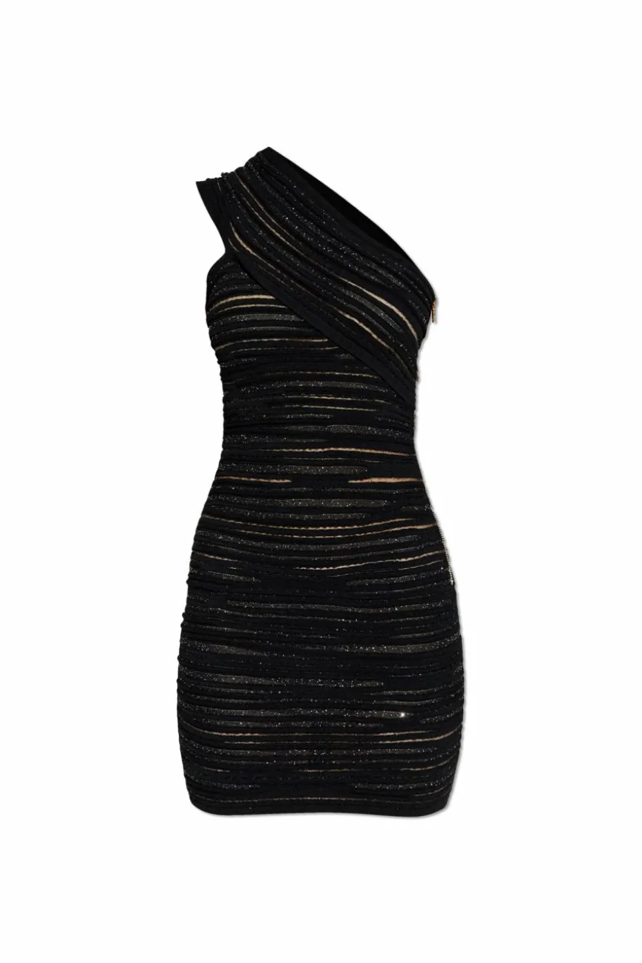 Balmain CZARNY Sukienka z połyskującymi cekinami