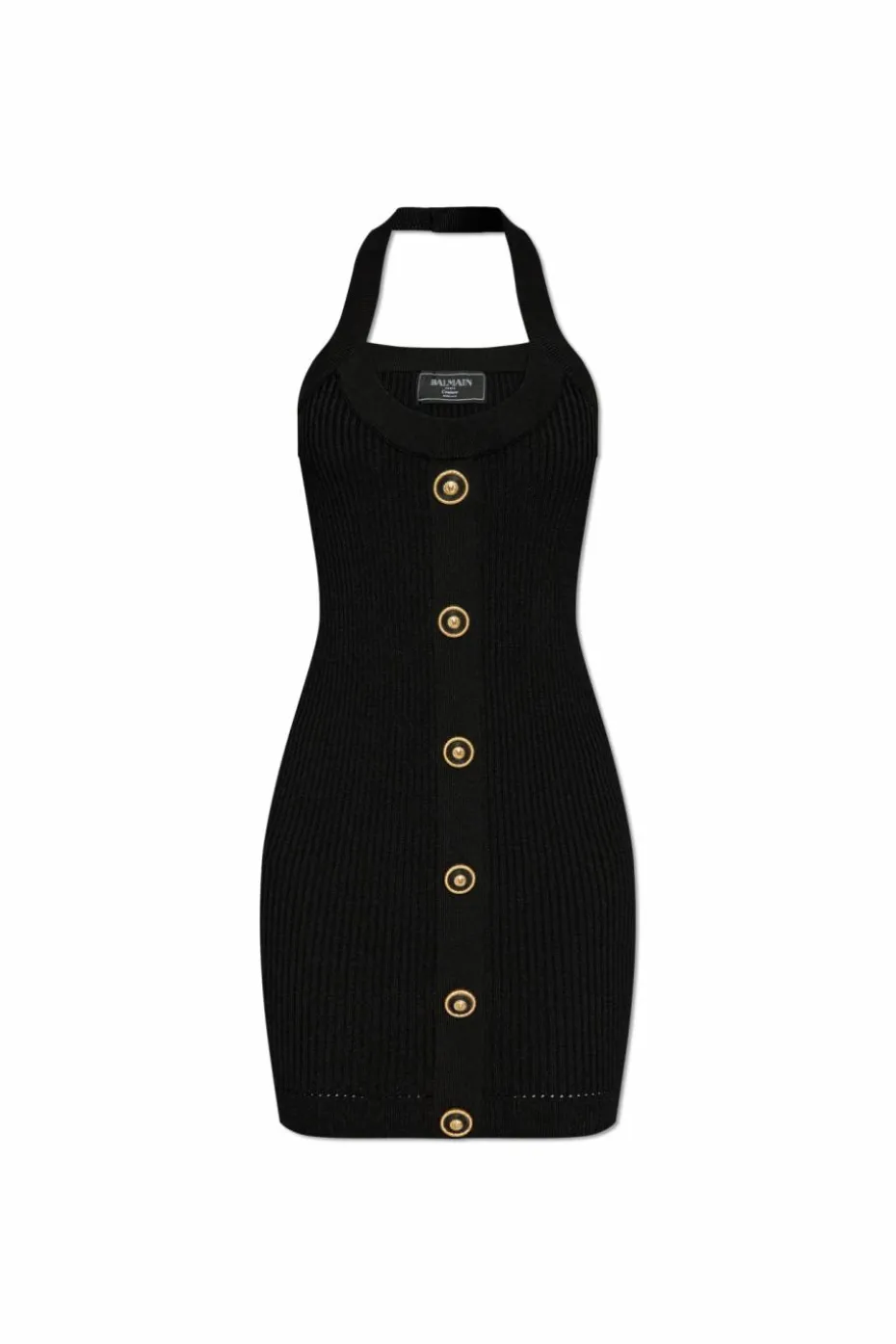 Balmain CZARNY Sukienka z odkrytymi ramionami