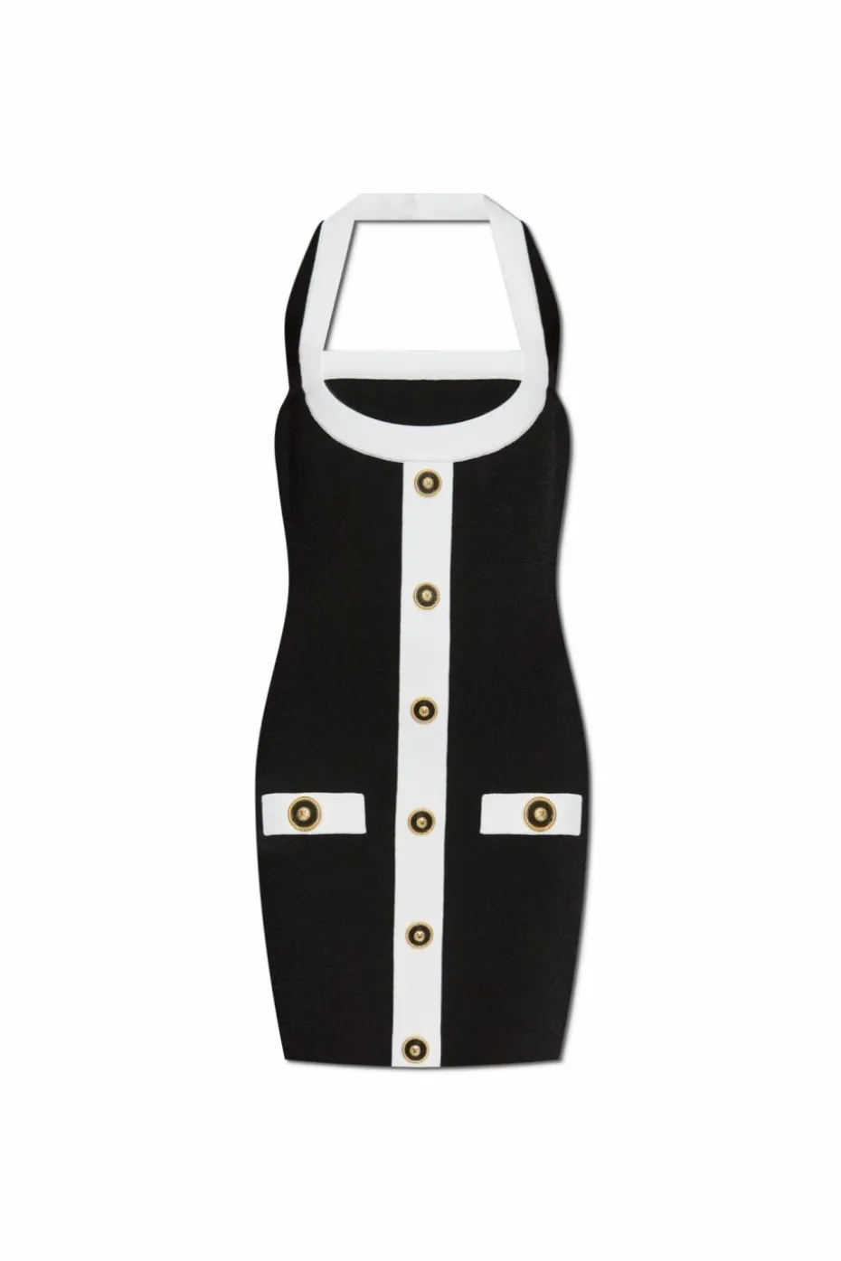 Balmain CZARNY Sukienka z odkrytymi plecami