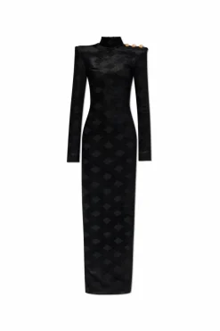 Balmain CZARNY Sukienka ze stójką