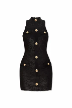 Balmain CZARNY Sukienka ze wzorem