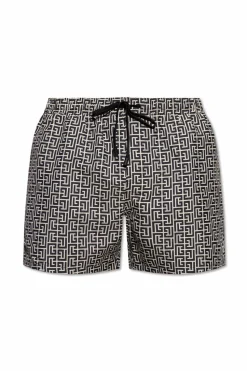 Balmain CZARNY Szorty kąpielowe