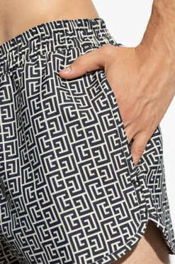 Balmain CZARNY Szorty kąpielowe