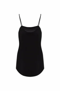 Balmain CZARNY Top na ramiączkach