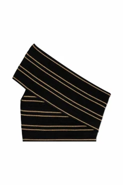 Balmain CZARNY Top z lureksową nicią