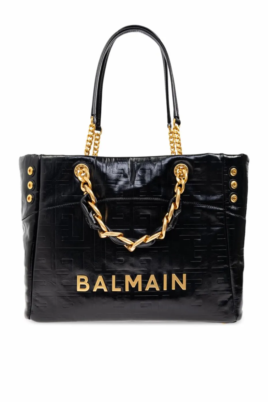 Balmain CZARNY Torba `1945 Soft` typu `shopper`