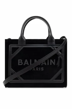 Balmain CZARNY Torba `B-Army Small` typu `shopper`