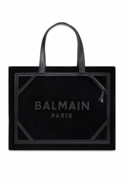 Balmain CZARNY Torba `B-Army Medium` typu `shopper`