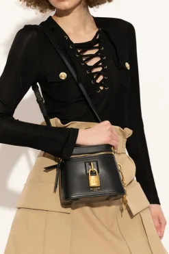 Balmain CZARNY Torba do ręki `Pulse Vanity `