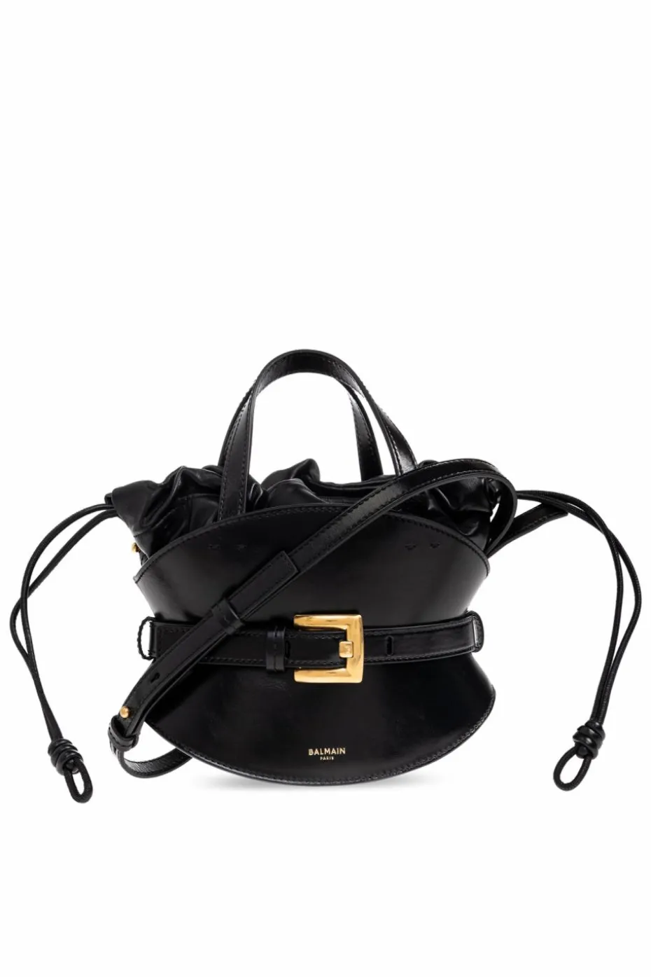 Balmain CZARNY Torba do ręki `Shuffle Mini`