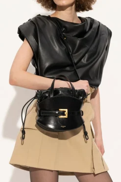 Balmain CZARNY Torba do ręki `Shuffle Mini`