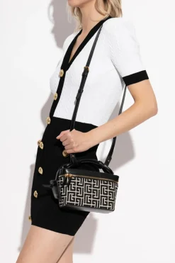 Balmain CZARNY Torba do ręki `B-Army`
