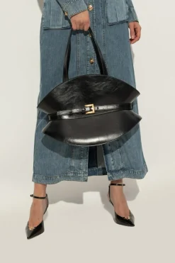 Balmain CZARNY Torba na ramię m`Shuffle Medium`