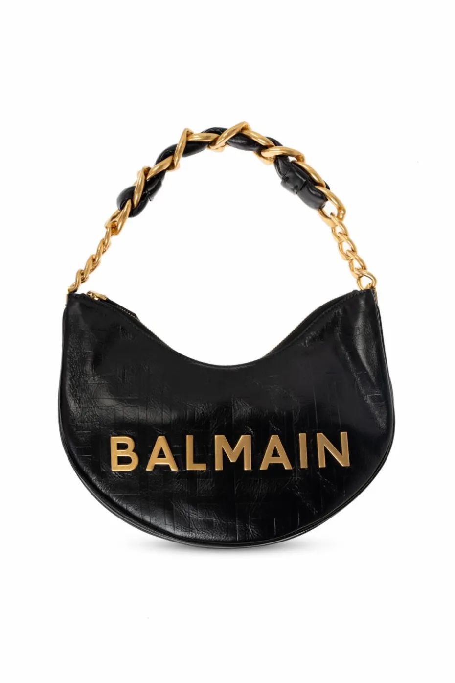 Balmain CZARNY Torba na ramię `1945 Soft Moon`