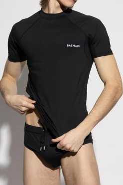 Balmain CZARNY T-shirt kąpielowy