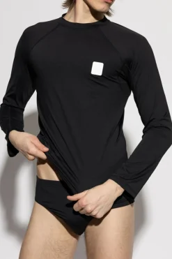 Balmain CZARNY T-shirt kąpielowy