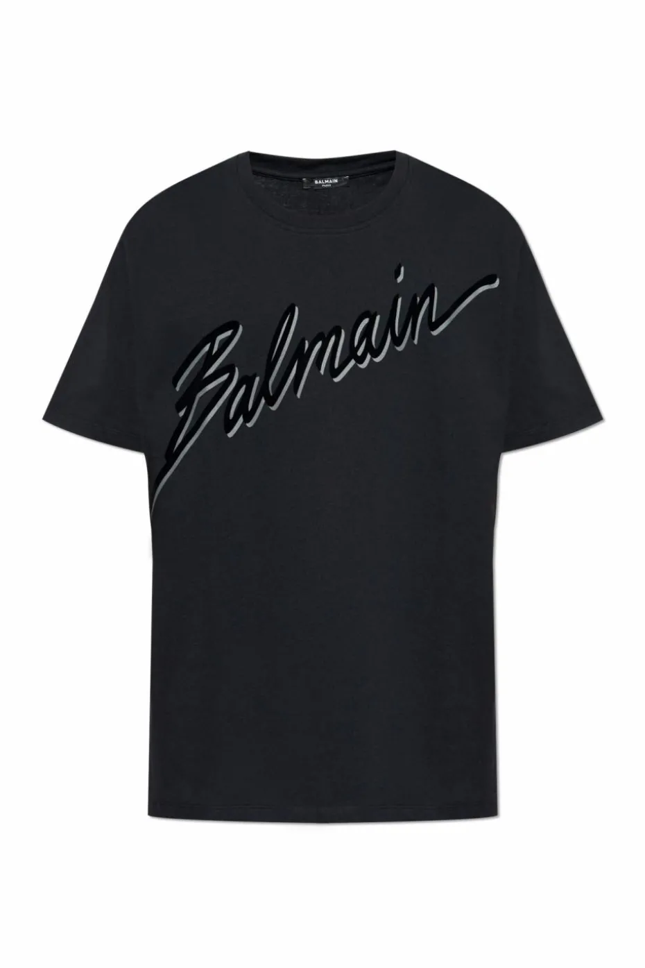 Balmain CZARNY T-shirt typu `oversize`