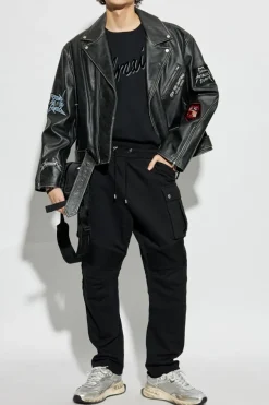 Balmain CZARNY T-shirt typu `oversize`