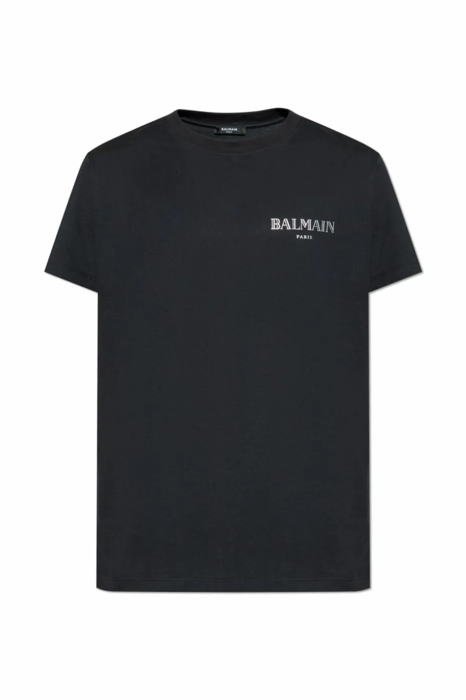 Balmain CZARNY T-shirt z nadrukowanym logo