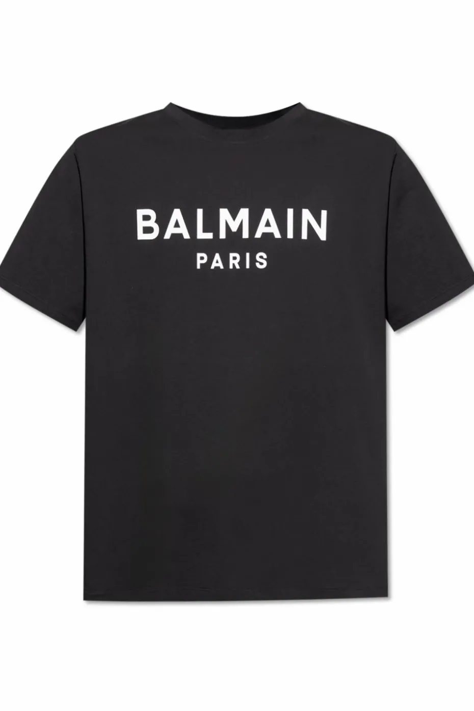 Balmain CZARNY T-shirt z nadrukowanym logo