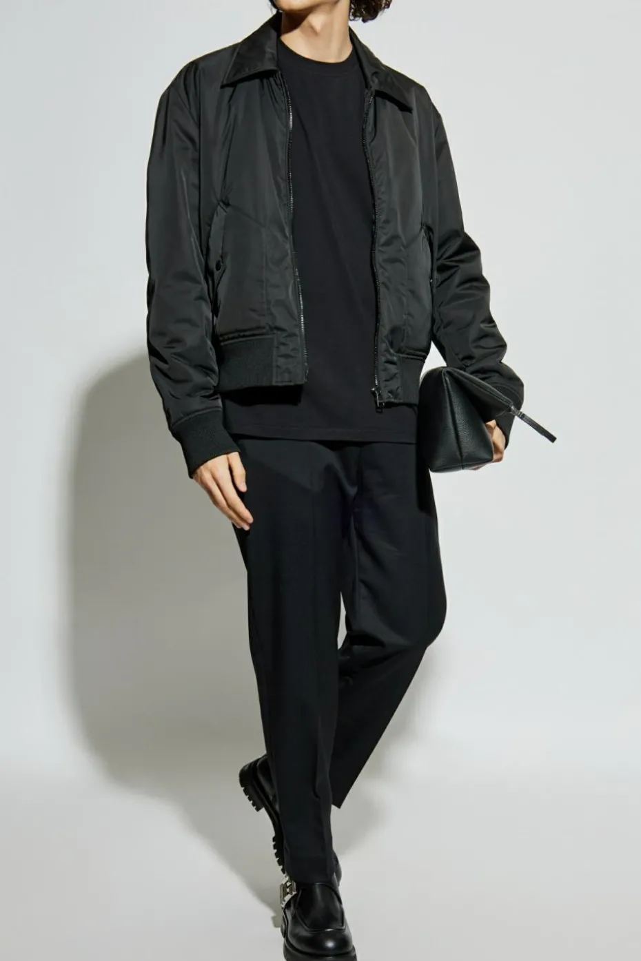 Balmain CZARNY T-shirt z wyszytym logo
