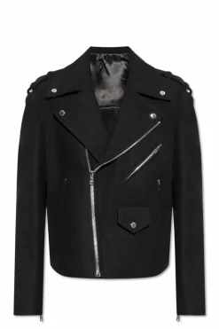 Balmain CZARNY Wełniana kurtka