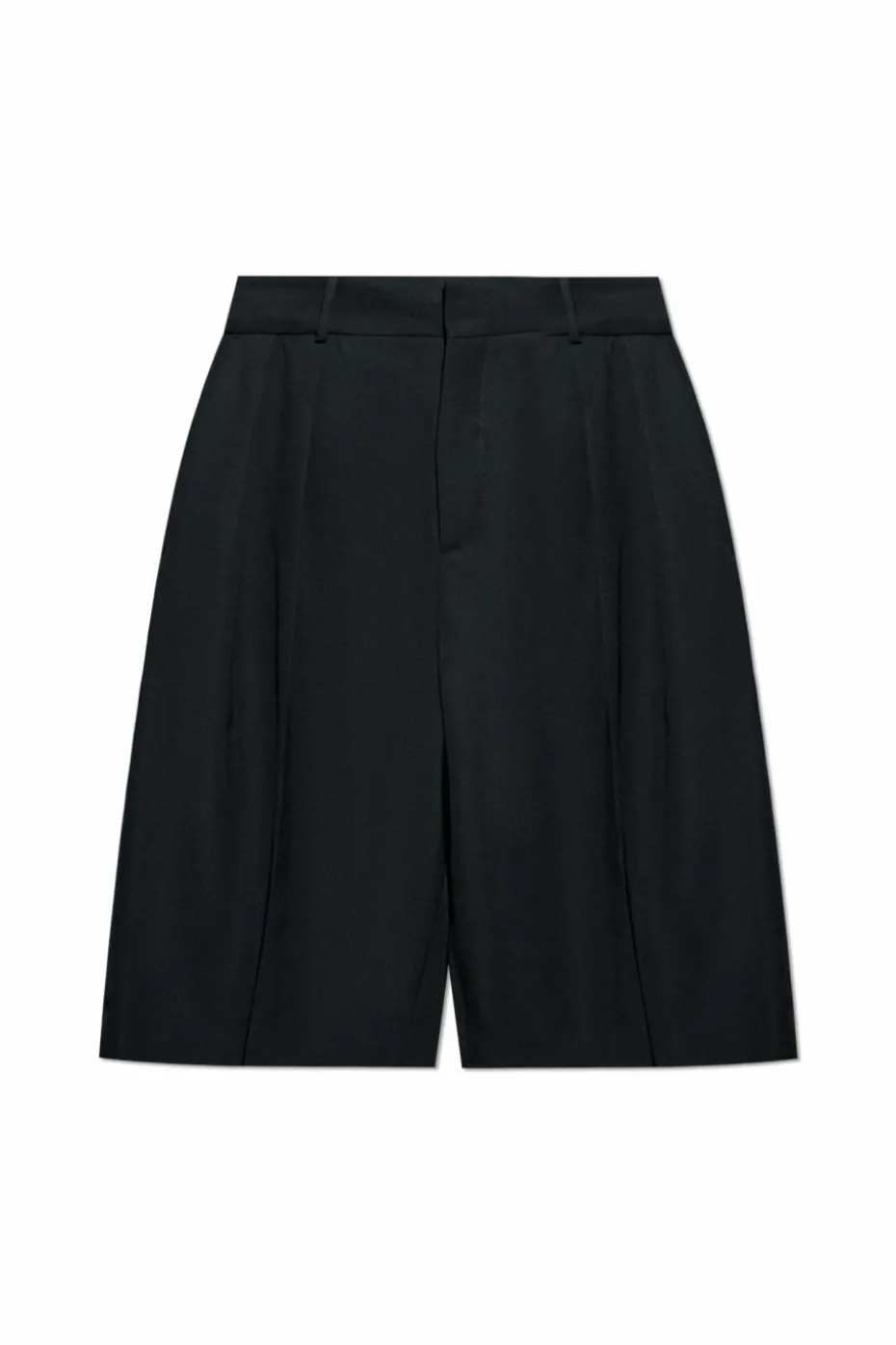 Balmain CZARNY Wełniane szorty w kant