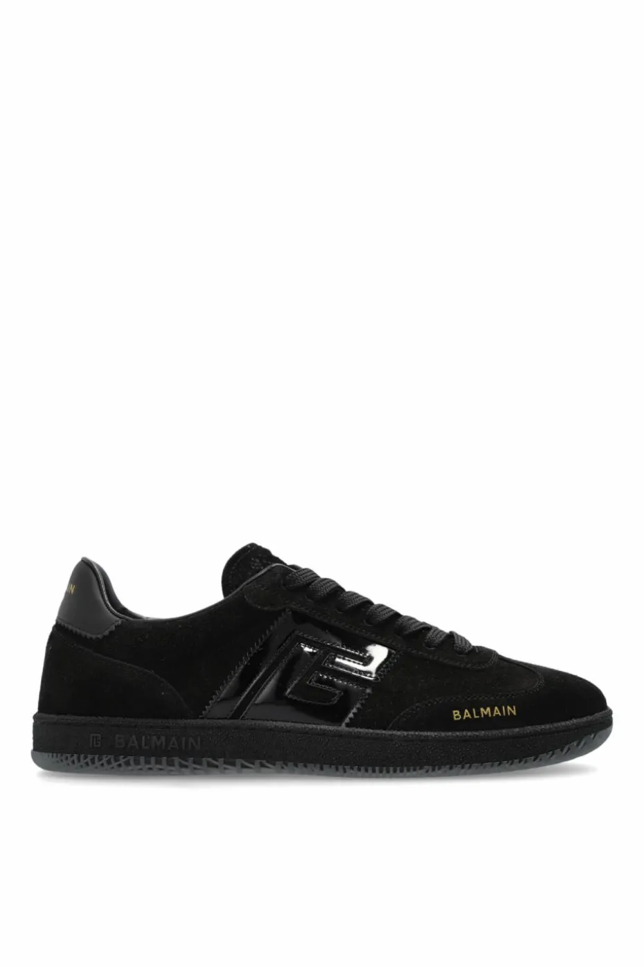 Balmain CZARNY Zamszowe buty sportowe