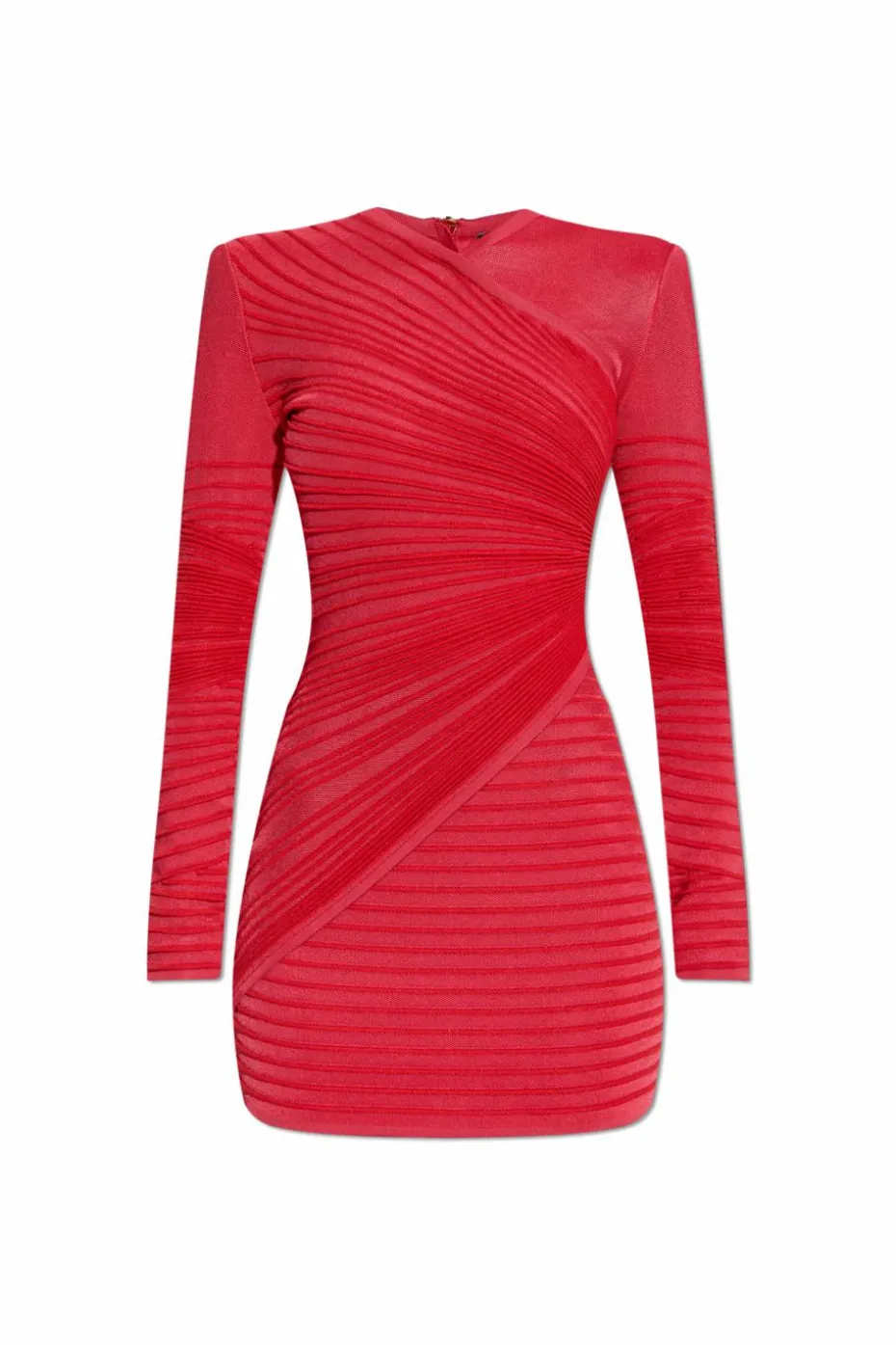 Balmain CZERWONY Krótka sukienka o dopasowanym kroju