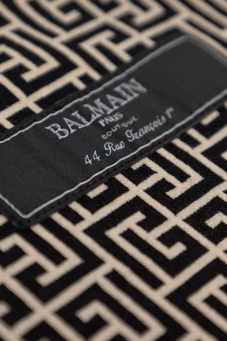 Balmain Kids beżowy Sukienka z monogramem